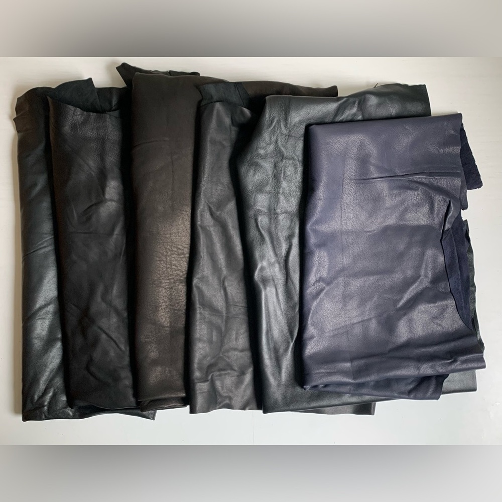 Real Soft Leather Skins Pieces Lot 6
